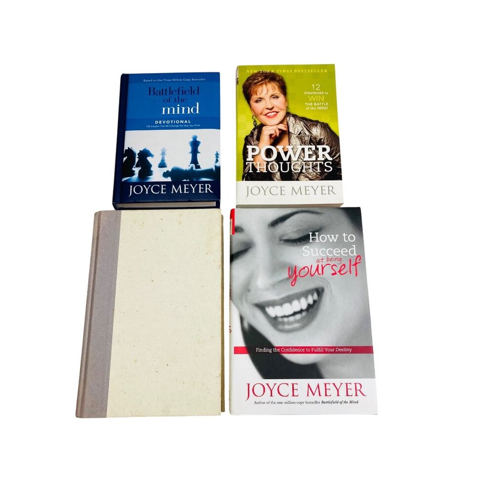 Joyce Meyer Book Lot Devotional Power Thoughts, Being Yourself, Confident Woman